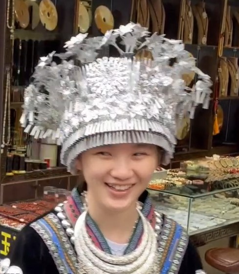 Girl from Miao ethnic group in Guizhou, China